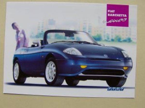Fiat Barchetta Naxos Prospekt Juli 2001 Rarität