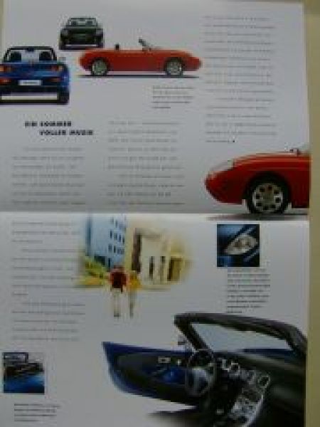 Fiat Barchetta Naxos Prospekt Juli 2001 Rarität