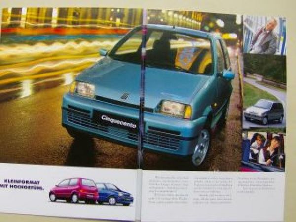Fiat Cinquecento Dezember 1996 S SX Soleil Suite Sporting