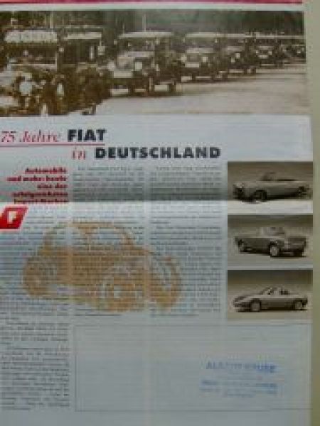 Fiat la strada Zeitung Modellpalette Festa Fiat Herbst 1997