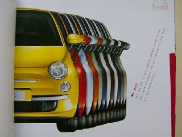 Fiat 500 Pop Lounge Sport Prospekt März 2008 +Preisliste NEU