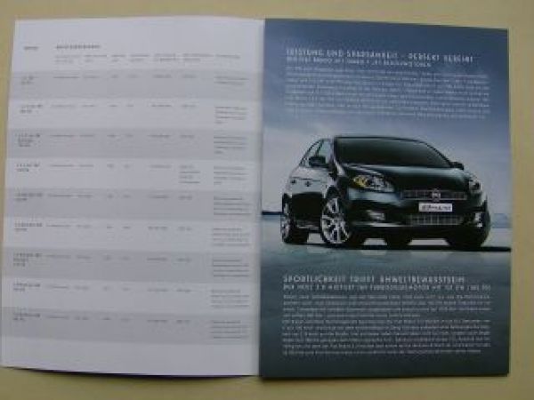 Fiat Bravo Die Motorenpalette Prospekt November 2008