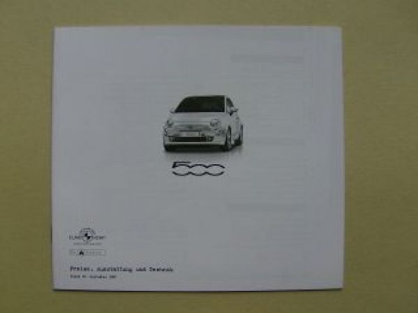 Fiat 500 Pop Lounge Sport 10.September 2007 NEU