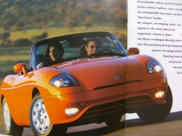 Fiat barchetta Prospekt Englisch April 1995