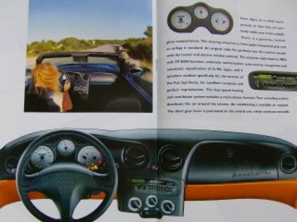 Fiat barchetta Prospekt Englisch April 1995