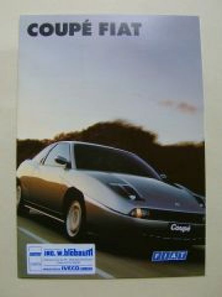 Fiat Coupè Prospekt Juni 1996 NEU