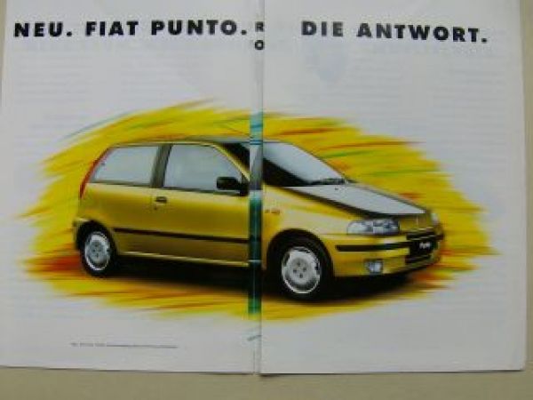 Fiat Punto +Cabrio Flyer Oktober 1993