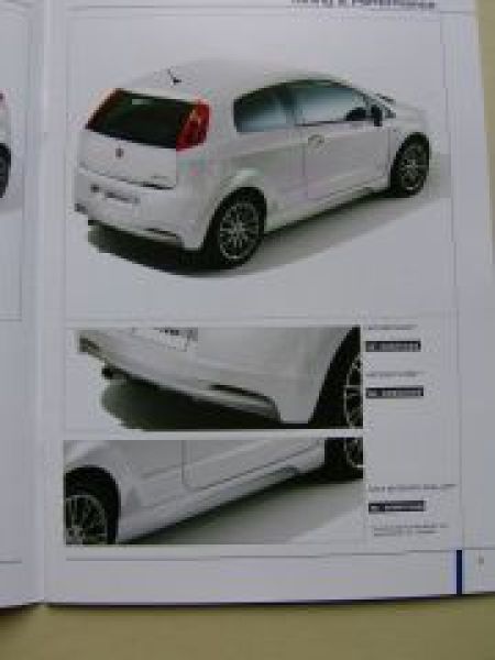 Fiat Grande Punto Lineaccessori Zubehör September 2008 NEU