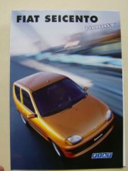 Fiat Seicento Hobby Sonderprospekt Januar 1999 NEU