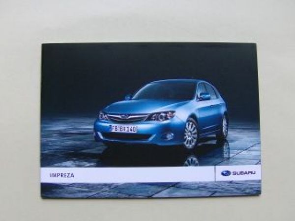 Subaru Impreza Prospekt September 2009 +Preisliste NEU