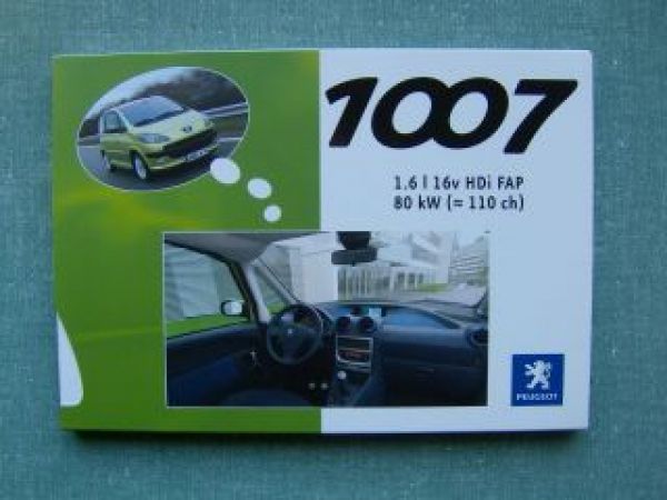 Peugeot 1007 Pressemappe 2007 Vorstellung