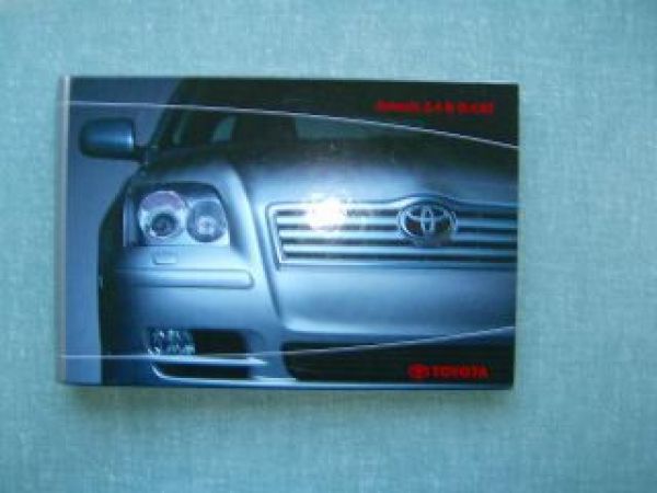 Toyota Avensis 2.4 & D-Cat Pressemappe 2003