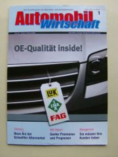 Automobil Wirtschaft März 2010 Schaffler Aftermarket usw.