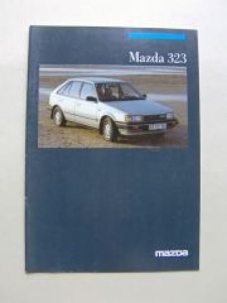Mazda 323 Prospekt Januar 1986 3-türig 5-türig BF