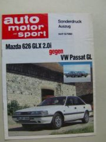 ams 13/1988 Mazda 626 GLX 2.0i gegen VW Passat GL