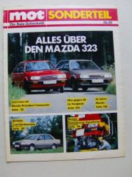 mot Sonderteil Nr.20/1985 Mazda 323 +65 Jahre Mazda