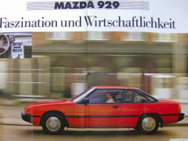 Mazda 929 Limousine Coupè September 1983 Prospekt/Poster