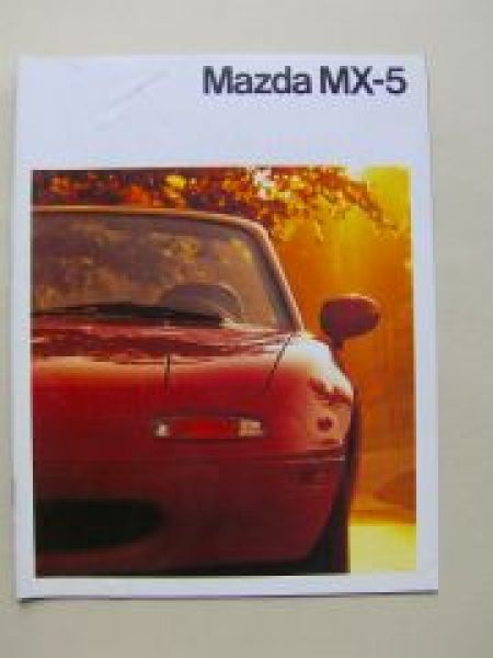 Mazda MX-5 Prospekt April 1990 Rarität