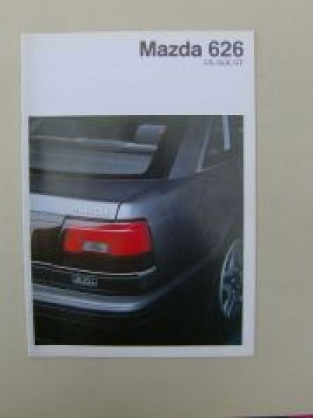 Mazda 626 LX, GLX, GT Prospekt Januar 1989 GD GV