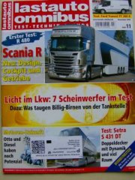 lastauto omnibus November 2009 Scania R480,Setra S 431 DT