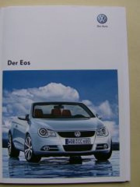 VW Eos Prospekt 1F7 Oktober 2009 +Preisliste NEU