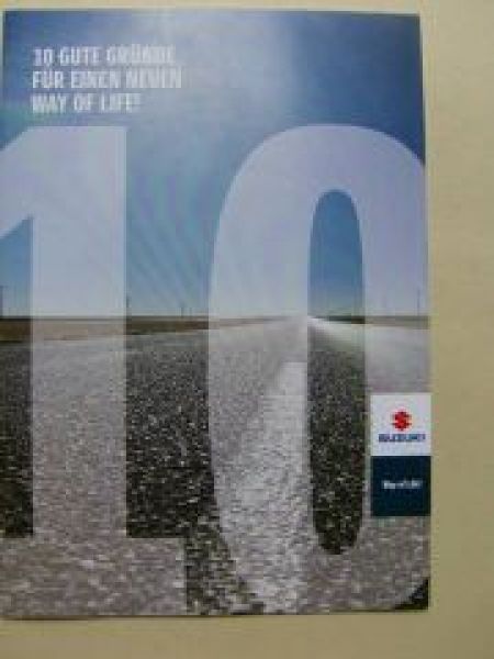 Suzuki Gesamtprospekt Januar 2010 NEU