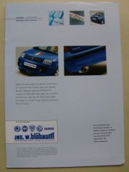 Fiat Panda 1.2 8V Mondiale WM 2006 Prospektblatt