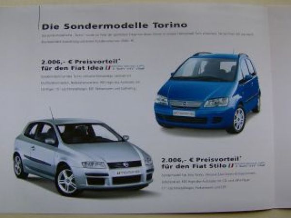 Fiat Croma Idea Stilo Multipla Torino Prospekt  April 2006
