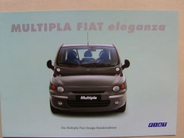 Fiat Multipla eleganza Prospekt August 2000 NEU