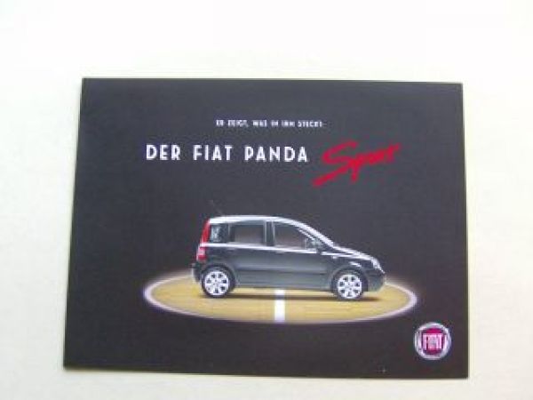 Fiat Panda Sport Prospekt Oktober 2007 NEU