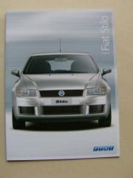 Fiat Stilo 2004 Prospekt Januar 2004 NEU Typ192