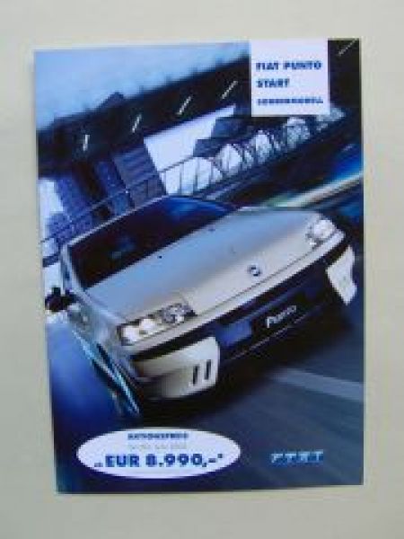 Fiat Punto Start Sondermodell Prospekt Mai 2002 NEU