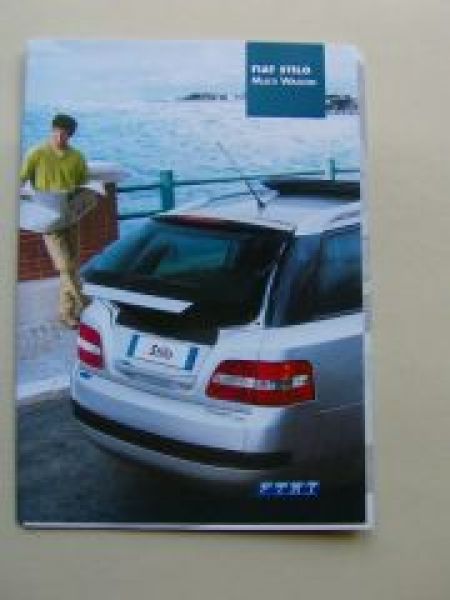 Fiat Stilo Multi Wagon Prospekt Januar 2003 NEU+Preisliste Typ19