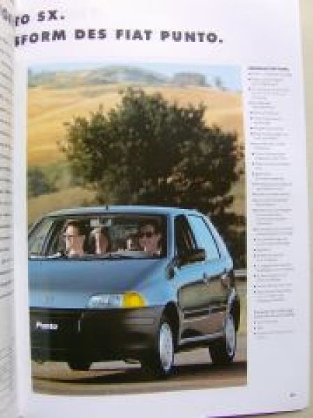 Fiat Punto Prospekt November 1996 NEU