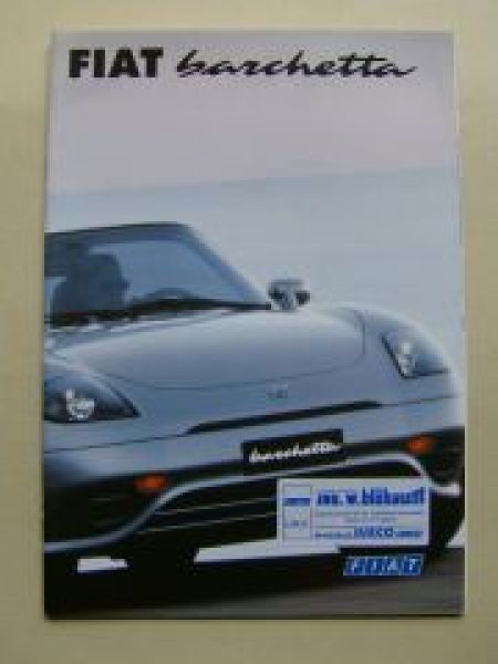 Fiat barchetta Prospekt Mai 1996 NEU