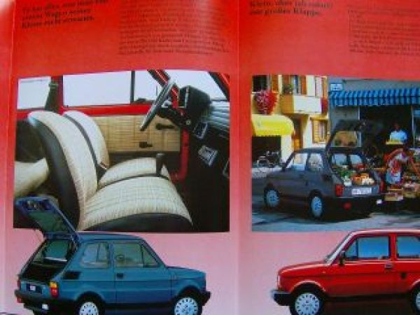 Fiat 126 Prospekt März 1988 Prospekt
