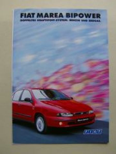 Fiat Marea Bipower Benzin & Erdgas Prospekt Januar 1999