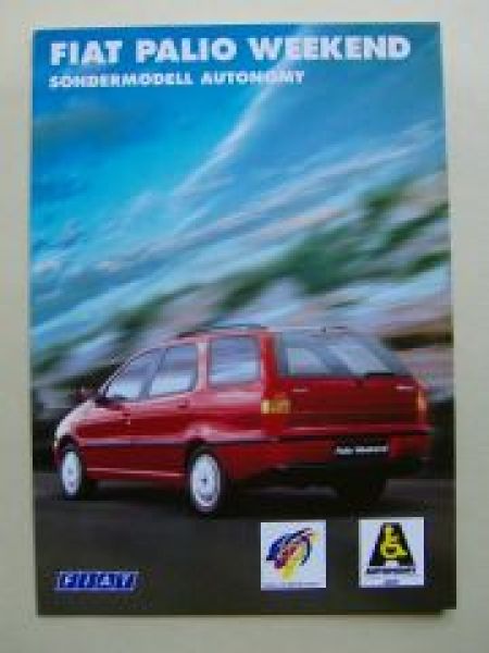 Fiat Palio Weekend Autonomy Prospekt November 1998