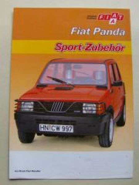 Fiat Panda Sport-Zubehör Prospekt Rarität