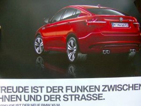 BMW Original X6 M X5 M E71 E70 Poster NEU