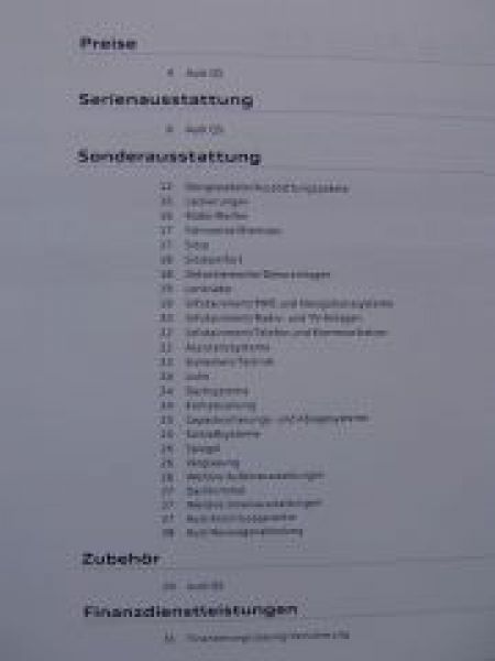 Audi Preisliste Q5 April 2010 NEU