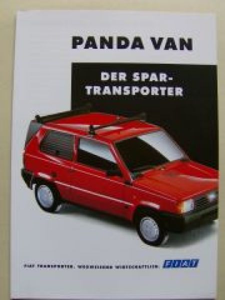 Fiat Panda Van Der Spar-Transporter Prospekt NEU