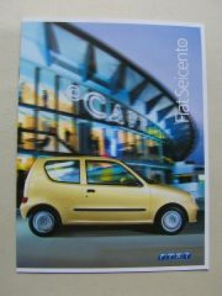 Fiat Seicento Prospekt Juni 2004 +Preisliste NEU
