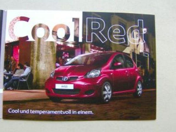 Toyota Aygo Cool CoolRed Prospekt April 2010 NEU