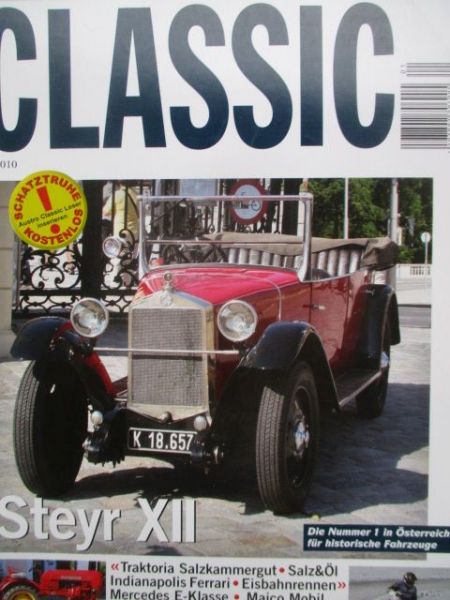 Austro Classic 1/2010 Fiat Grande Punto Abarth Esseesse,Jaguar XK R,Hai E3,50 Jahre Mercedes Benz E-Klasse