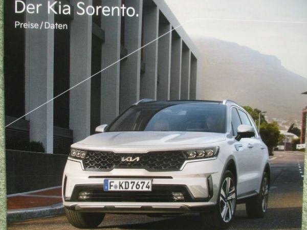 Kia Sorento Preise/Daten 2.2CRDI +hybrid 1.6T-gDI +Plug-in Hybrid 142kw 169kw 195kw November 2022