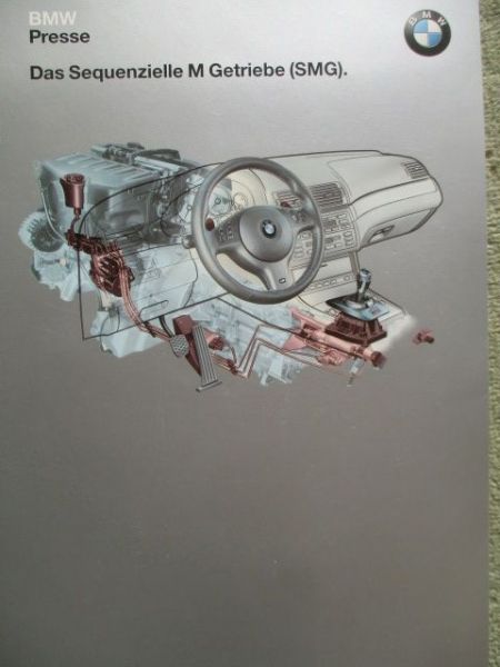 BMW Presse Das Sequenzielle M Getriebe SMG M3 E46 Coupé +Fotos April 2001