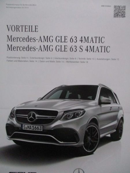 Mercedes Benz AMG Vorteile Produktinformation GLE 63 4Matic +S April 2015