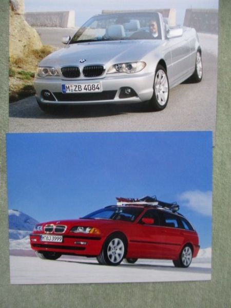 BMW 3er Cabrio E46 Facelift Pressefoto +E46 Touring Allradsystem