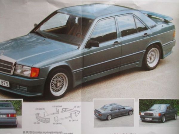 es db1 Mercedes Benz190E W201 Tuning Zubehör Prospekt+Preise